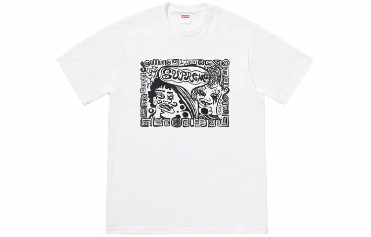 Supreme FW18 Faces Tee White