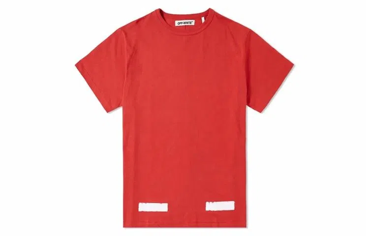 OFF-WHITE Basic Striped T-Shirt Red