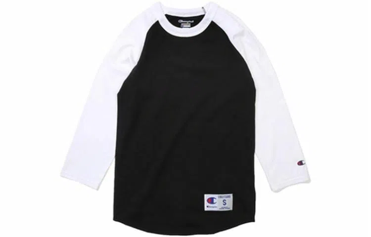 Champion Raglan 3/4 Sleeve Tee Black