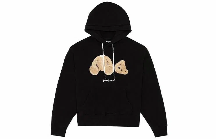 Palm Angels Bear Hoodie Black