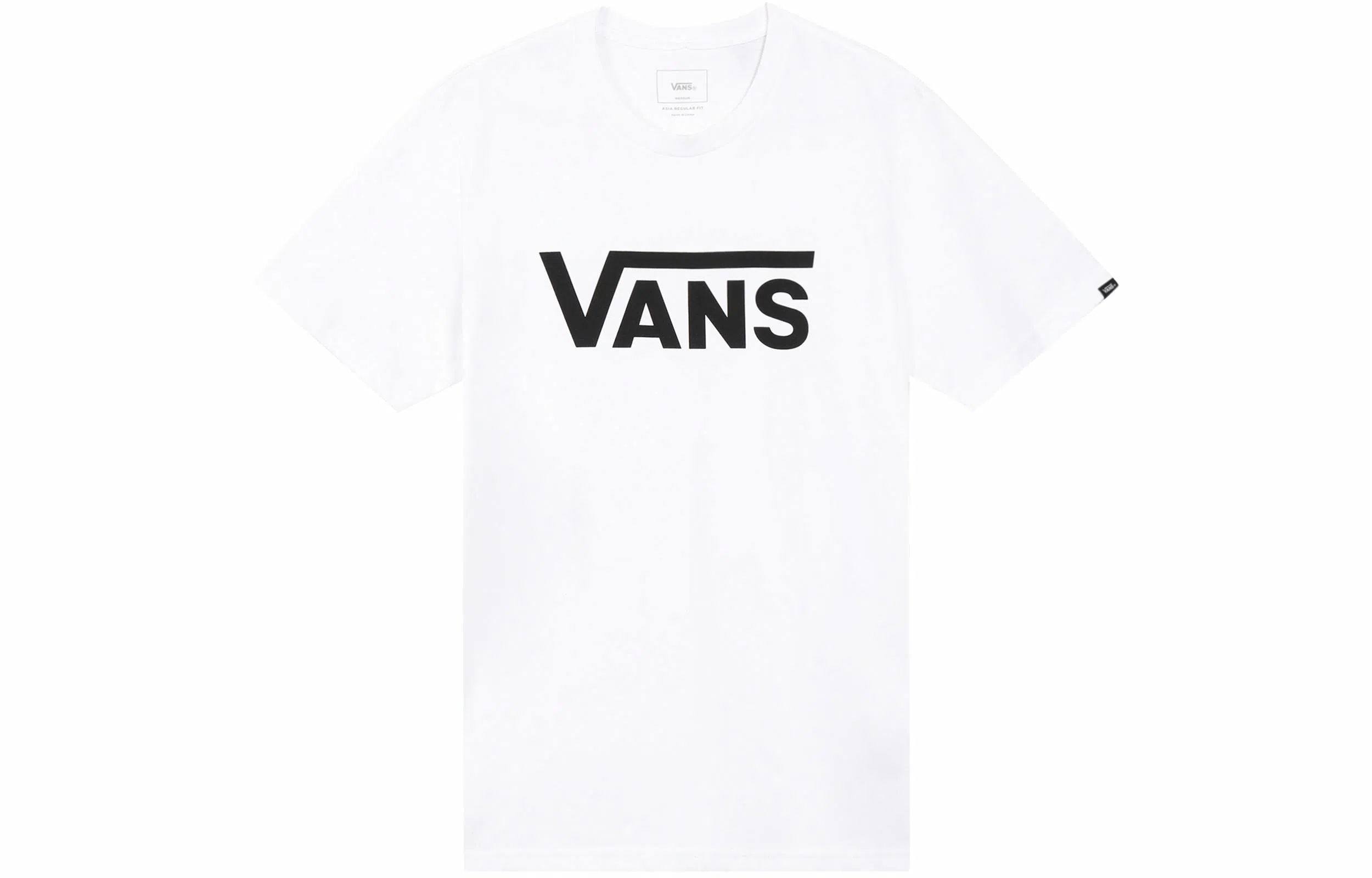 Vans Logo Classic Tee White