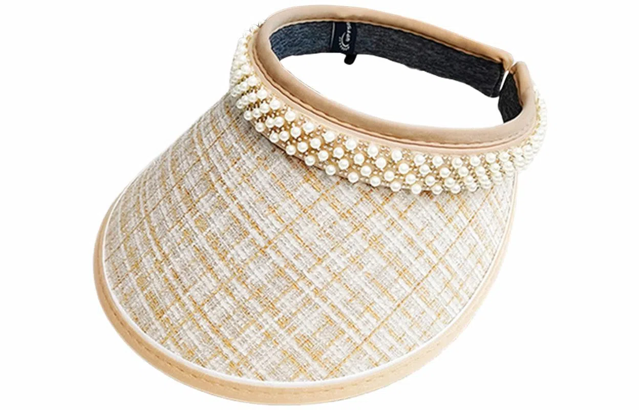 优幽兰 法式优雅高级感 小香风空顶帽 时尚百搭气质大帽檐显脸小太阳帽 户外遮阳防紫外线 涤纶 防晒帽 女款