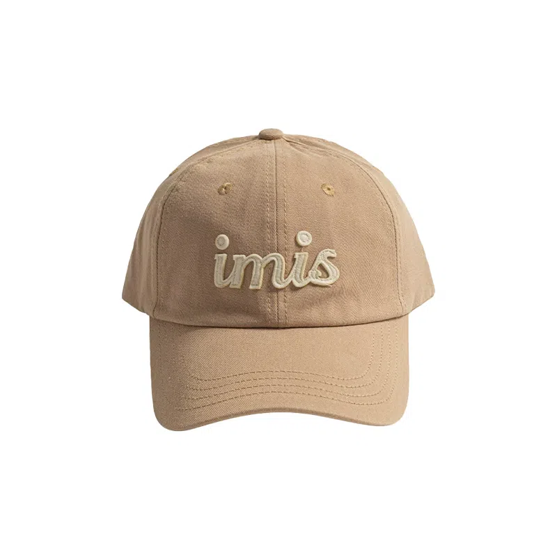 大头围字母刺绣韩版百搭春夏宽帽檐显脸小复古软顶鸭舌帽 棉涤材质 棒球鸭舌帽 女款