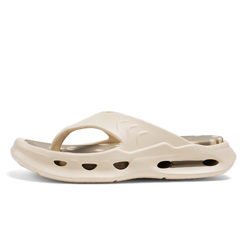 木林森 宿舍 手绘 高级感 时尚潮流极简清爽经典简约舒适居家出行沙滩便捷 厚底增高防滑防磨防臭透气轻便缓震软弹人字拖鞋 男款