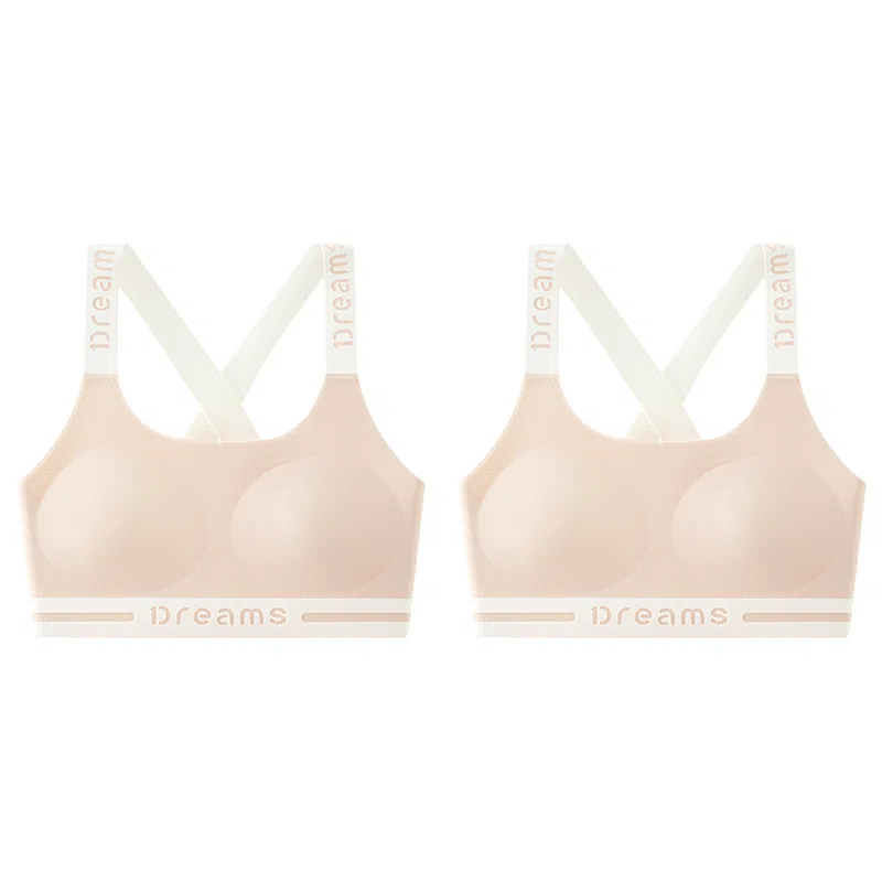 二三二三 字母简约亲肤柔软聚拢上托调整型文胸 女款 组合装