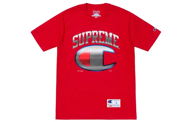Supreme x Champion SS19 Tee Red