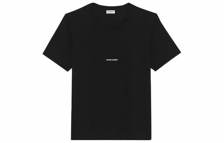 Saint Laurent Classic Logo T-Shirt Black