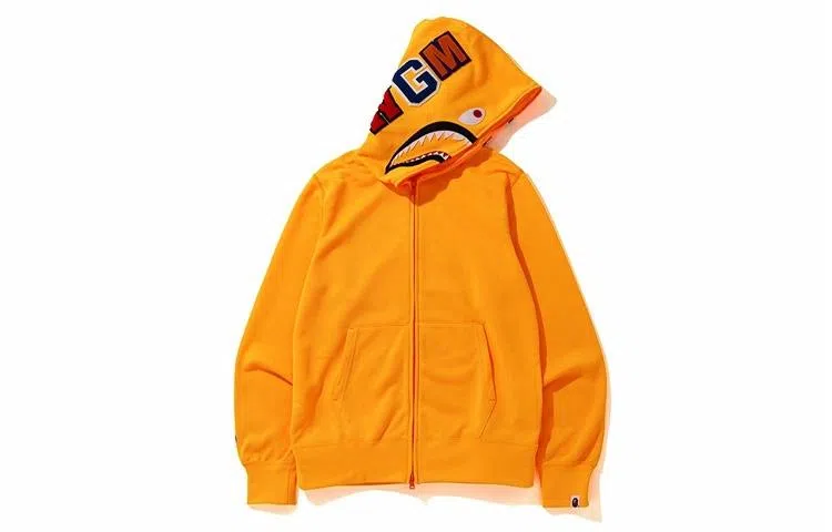 A BATHING APE Neon Shark Full Zip Hoodie