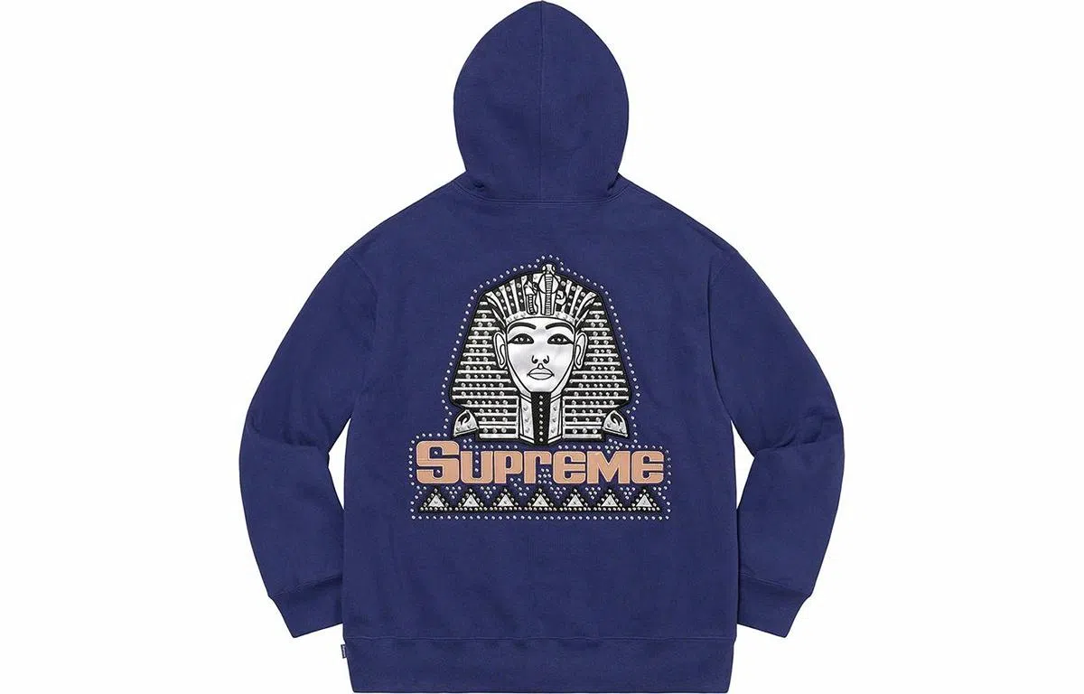Supreme FW20 Week 1 Pharaoh Studded Hooded Sweatshirt