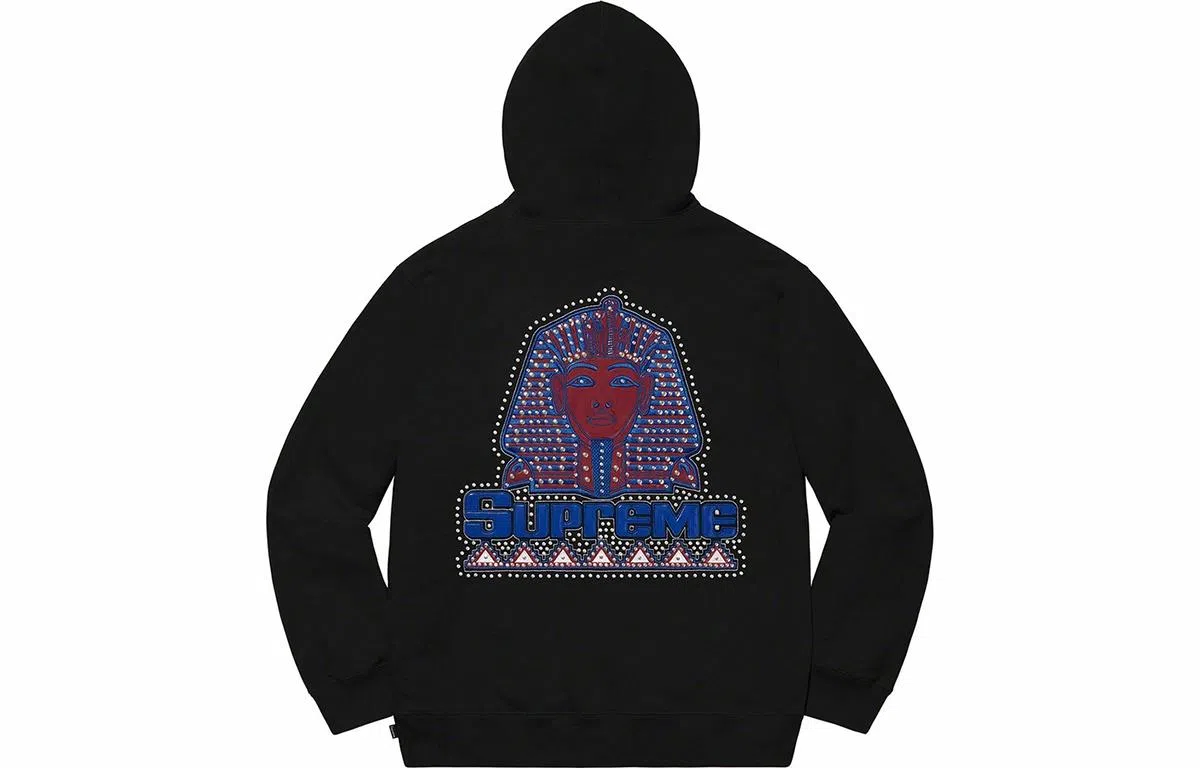 Supreme FW20 Week 1 Pharaoh Studded Hooded Sweatshirt