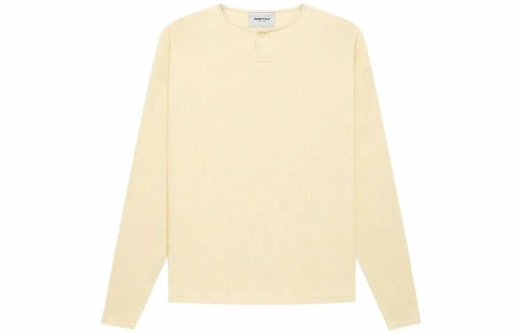 Fear of God Essentials FW21 Thermal Henley Ls ButtercreamCream T