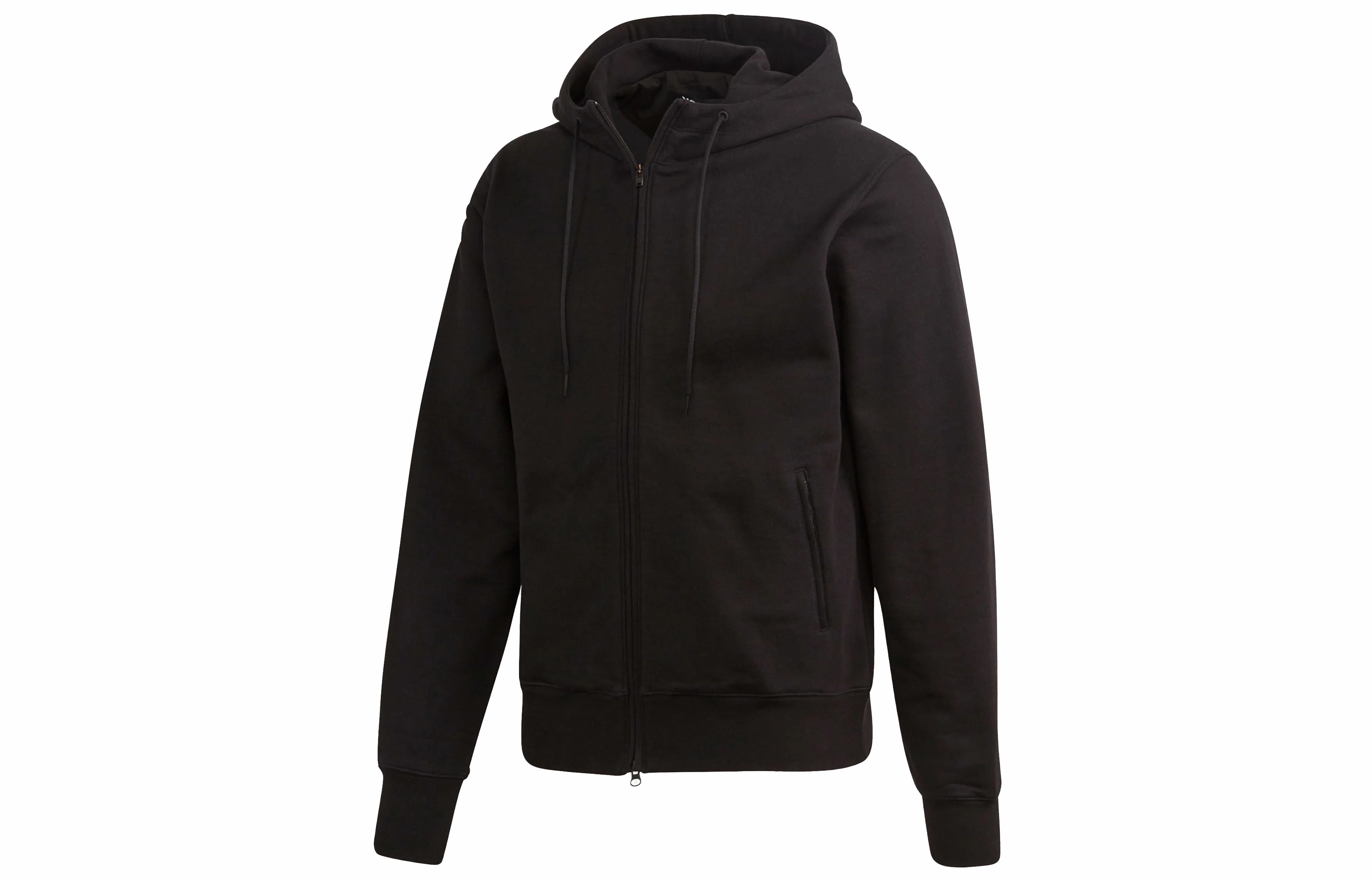 Y-3 Logo Zip Hoodie Black