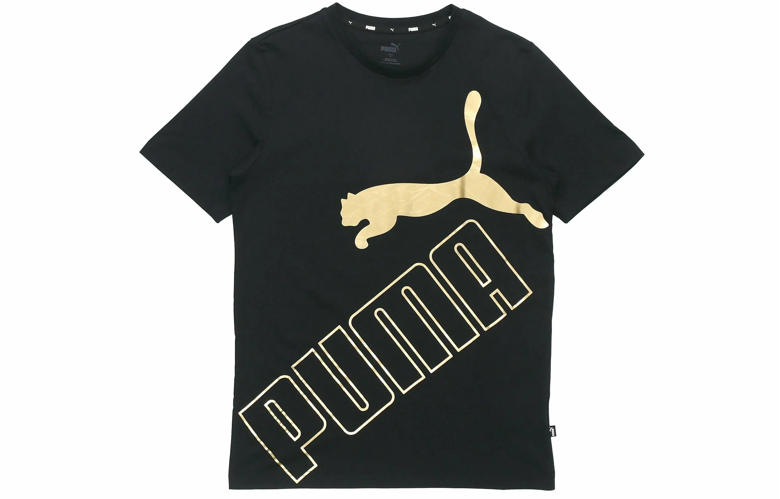 Puma Big Logo Black Gold