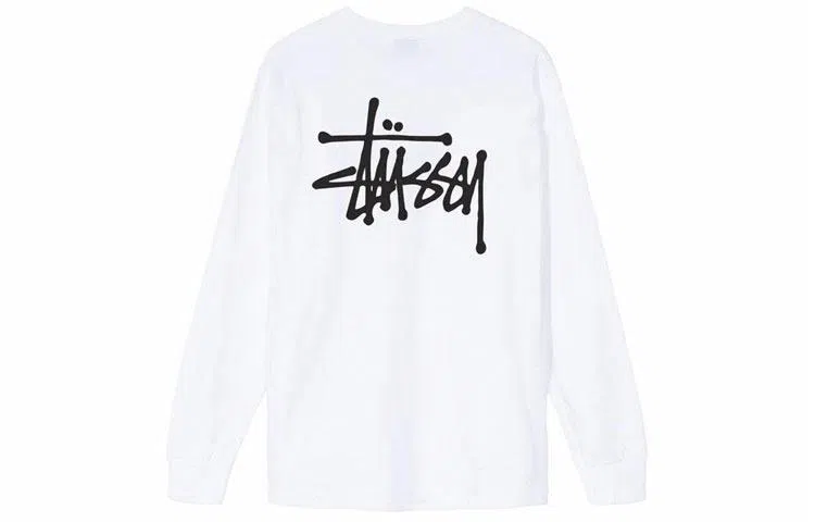 Stussy Basic L/S Tee White