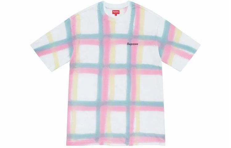 Supreme Sprayed Plaid S/S Top