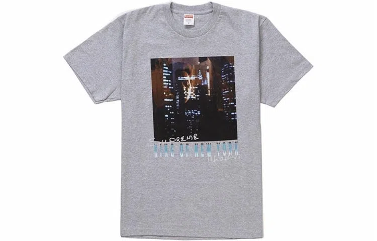 Supreme SS19 Christopher Walken King Of New York Tee Heather Grey T