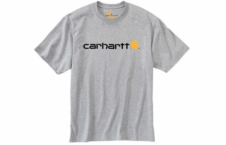 Carhartt Classic Script Logo T-Shirt Light Grey