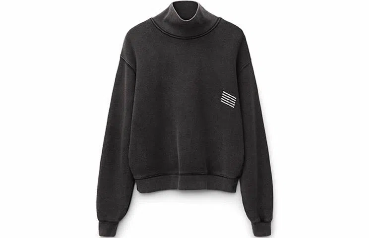Alexander Wang Acid Wash Turtleneck Sweatshirt
