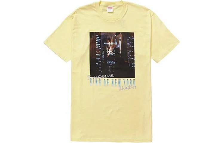 Supreme SS19 Christopher Walken King Of New York Tee Pale Yellow