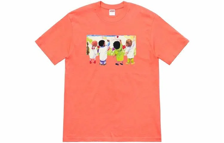 Supreme SS19 Kids Tee Neon Orange T