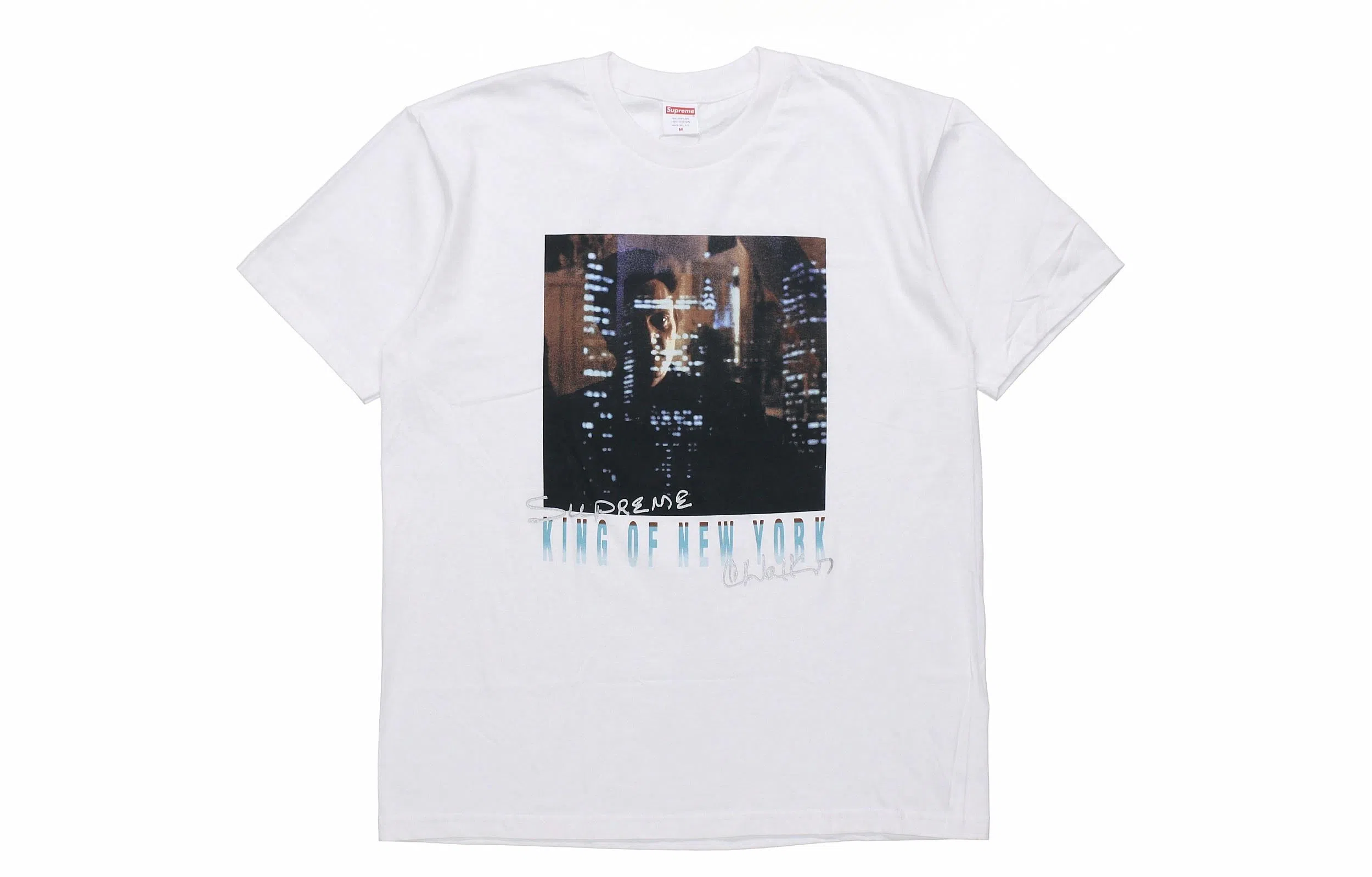 Supreme SS19 Christopher Walken King Of New York Tee White
