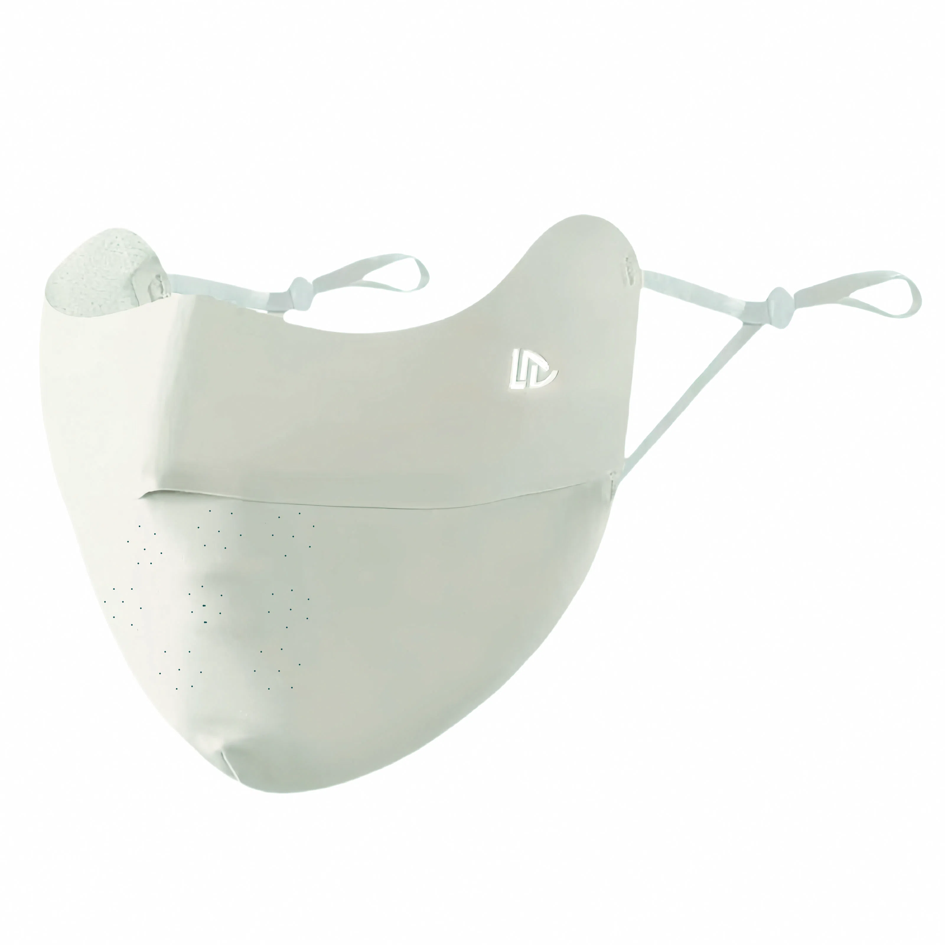 雅鹿 精致防晒秘籍 潮流黑科技凉感冰丝无痕一体式设计显脸小护眼角可调节挂耳式户外骑行防紫外线舒适透气遮阳 锦纶 口罩 女款