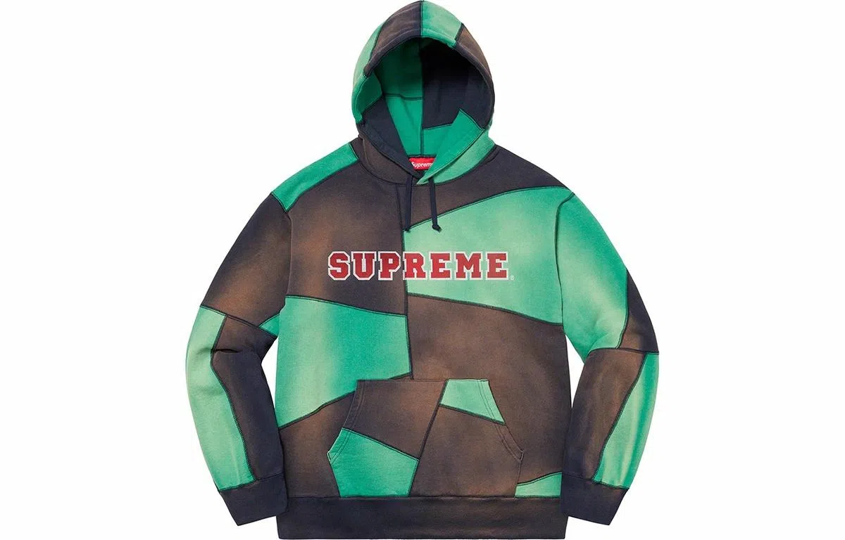 Supreme Patchwork Hooded Sweatshirt