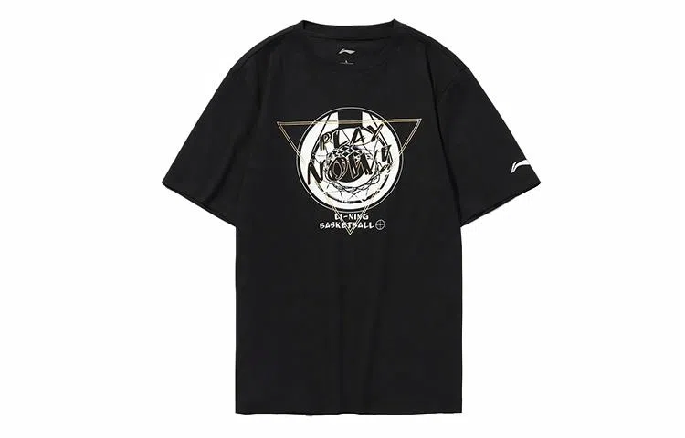 Li-Ning Urban Letter Print T-Shirt Black