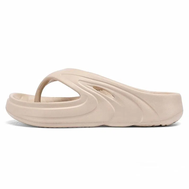 南极人 经典纯色简约时尚居家户外 防磨防滑人字拖鞋 男款