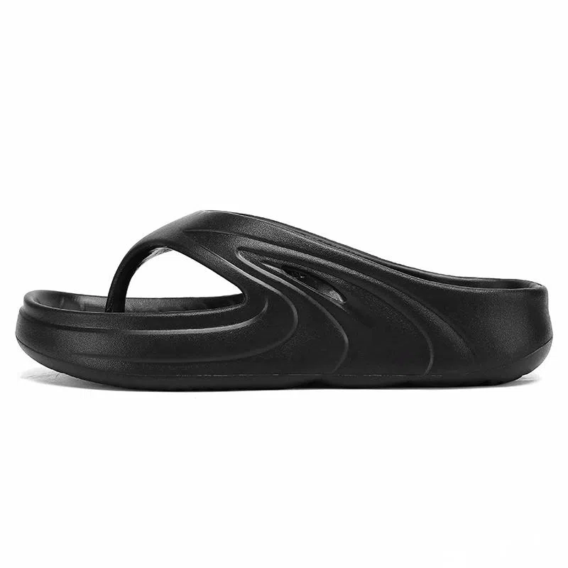 南极人 经典纯色简约时尚居家户外 防磨防滑人字拖鞋 男款