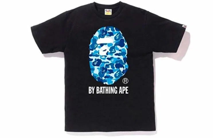 A BATHING APE Abc By Bathing Tee Blue Camo