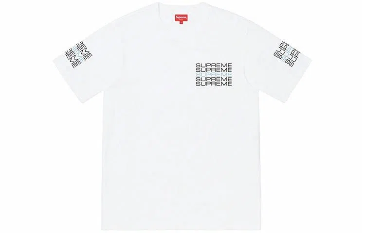 Supreme Stack Logo Tee White