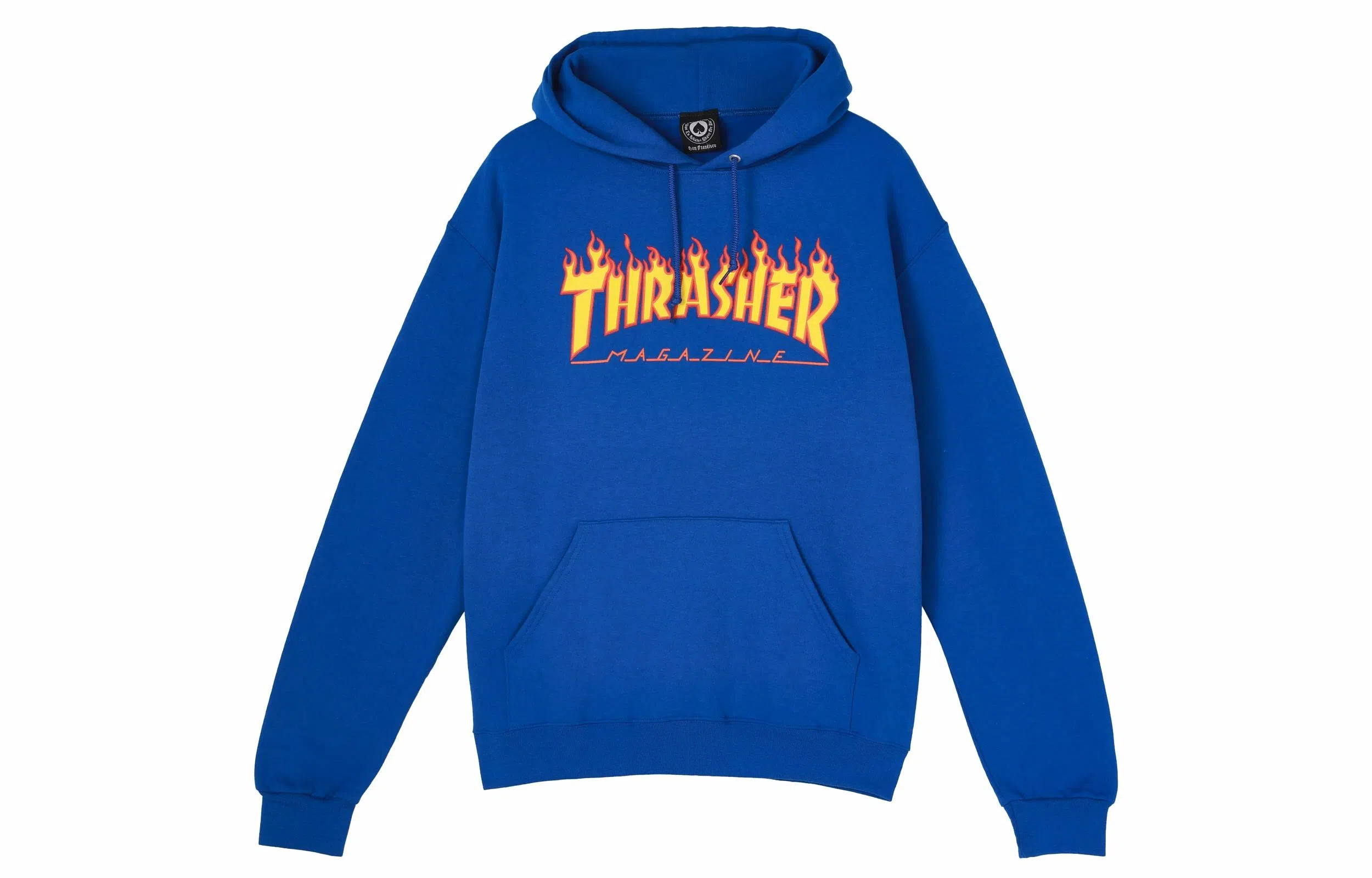 Thrasher Flame Logo Hood Royal