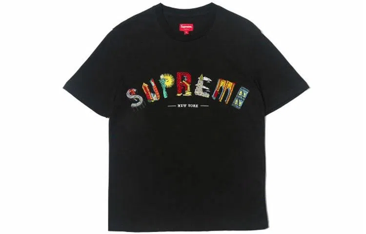 Supreme SS19 City Arc Tee Black LogoT