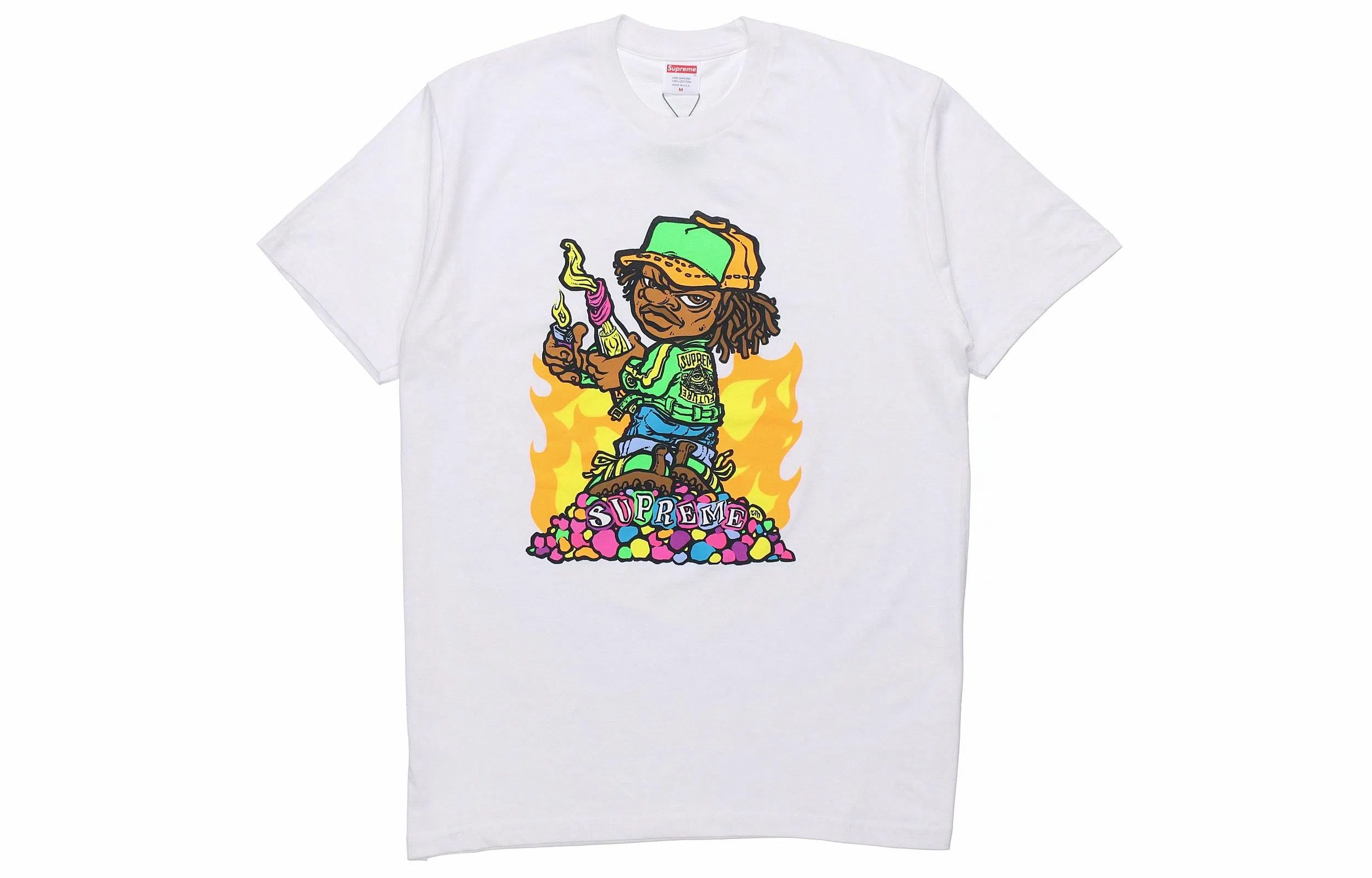 Supreme SS19 Molotov Kid Tee White