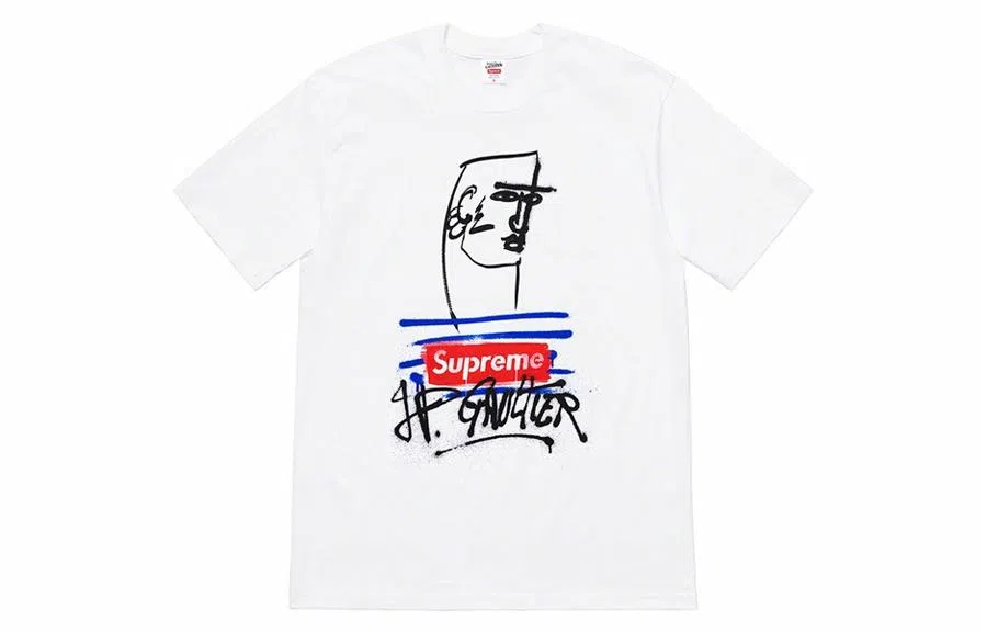 Supreme x Jean Paul Gaultier Tee White