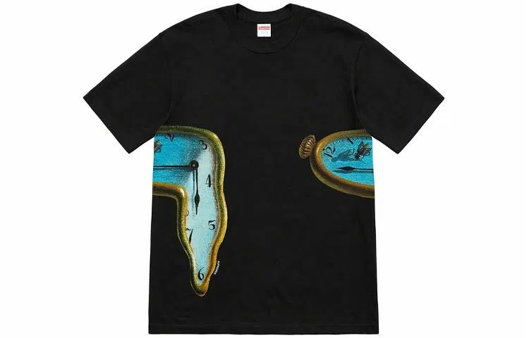 Supreme The Persistence of Memory Tee Black