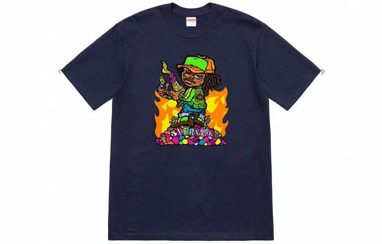 Supreme SS19 Molotov Kid Tee Navy