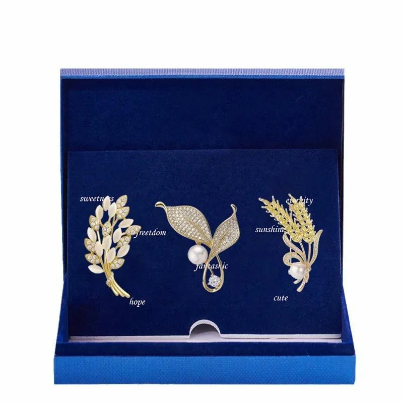 缔晶 复古优雅时尚麦穗 精致奢华浪漫清新胸花 合金 胸针 女款