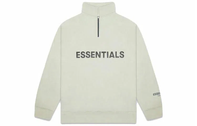 Fear of God Essentials Half Zip Pullover Sage