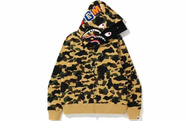A BATHING APE 1st Camo Shark Hoodie