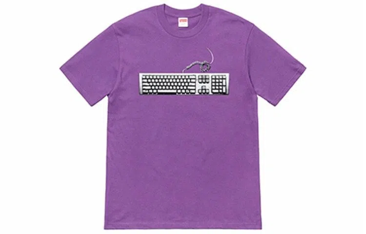 Supreme SS19 Keyboard Tee Purple