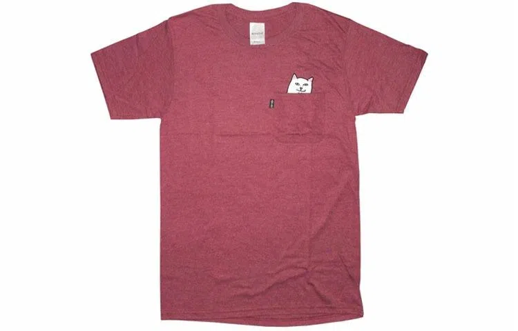 RIPNDIP Classic Pocket Tee Burgundy