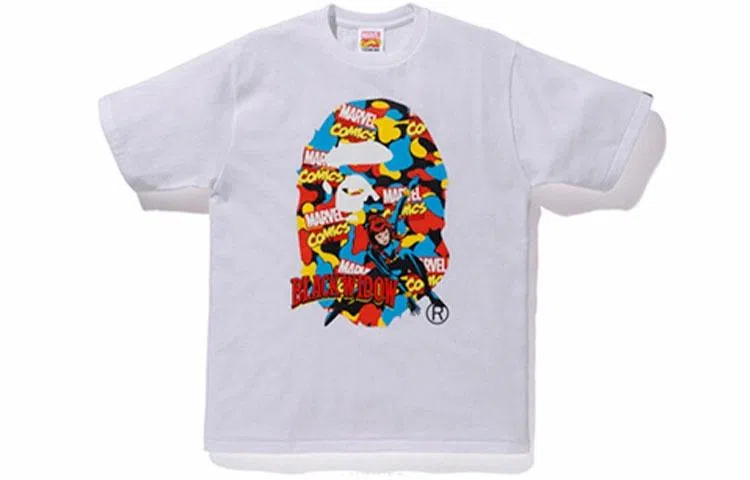 BAPE x Marvel Black Widow Tee White