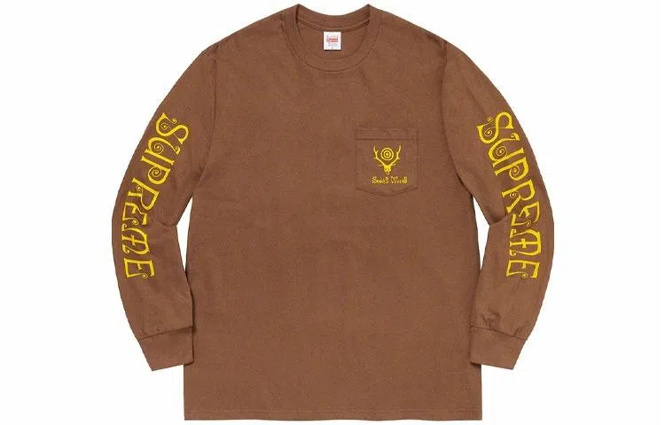 Supreme x SOUTH2 WEST8 L/S Pocket Tee