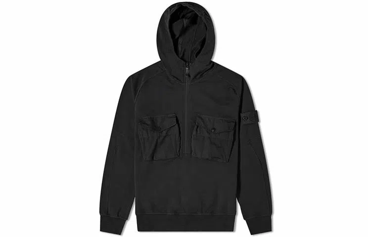 Stone Island Ghost Pieces Hoodie Black