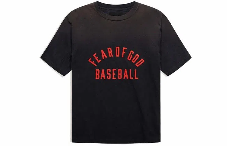 Fear of God Baseball Tee Vintage Black LogoT