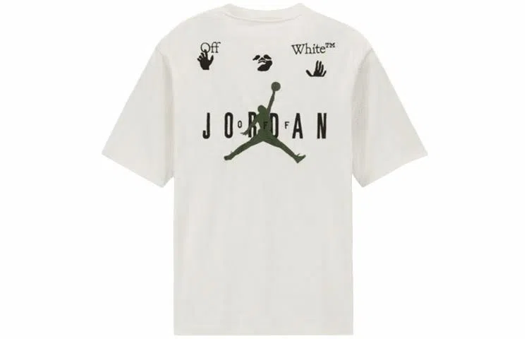 Jordan x OFF-WHITE Logo Embroidered T-Shirt