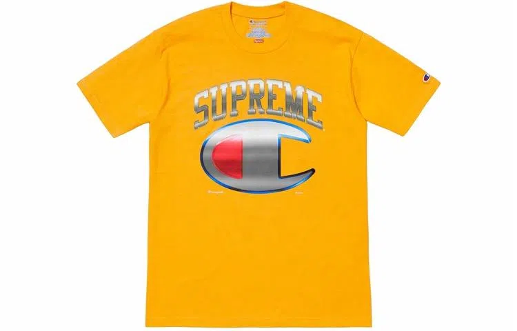 Supreme x Champion Gold Tee