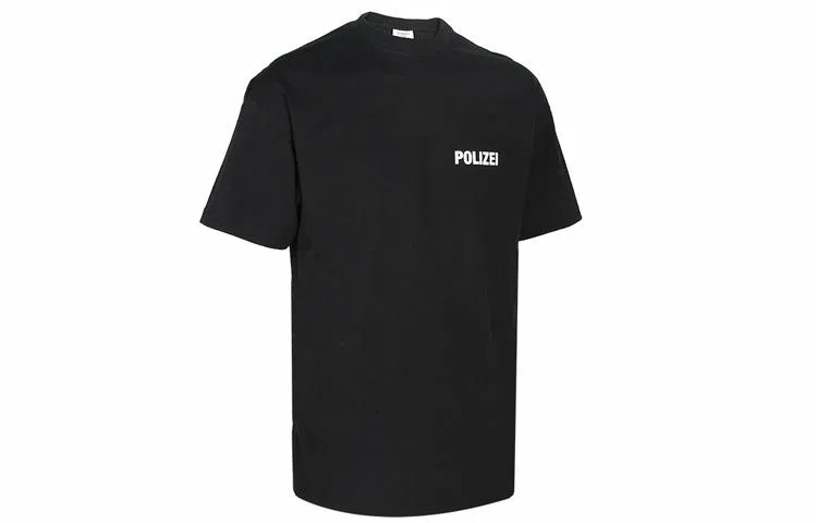 Vetements Logo Print T-Shirt Black